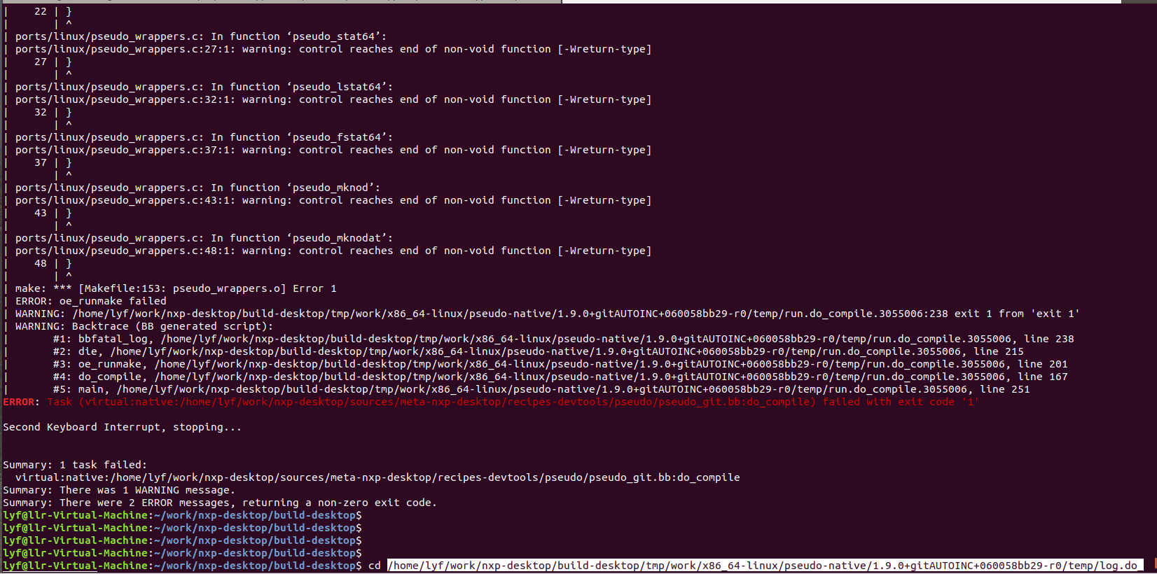 IMX8MP NXP-Desktop failed to compile sdk - NXP Community