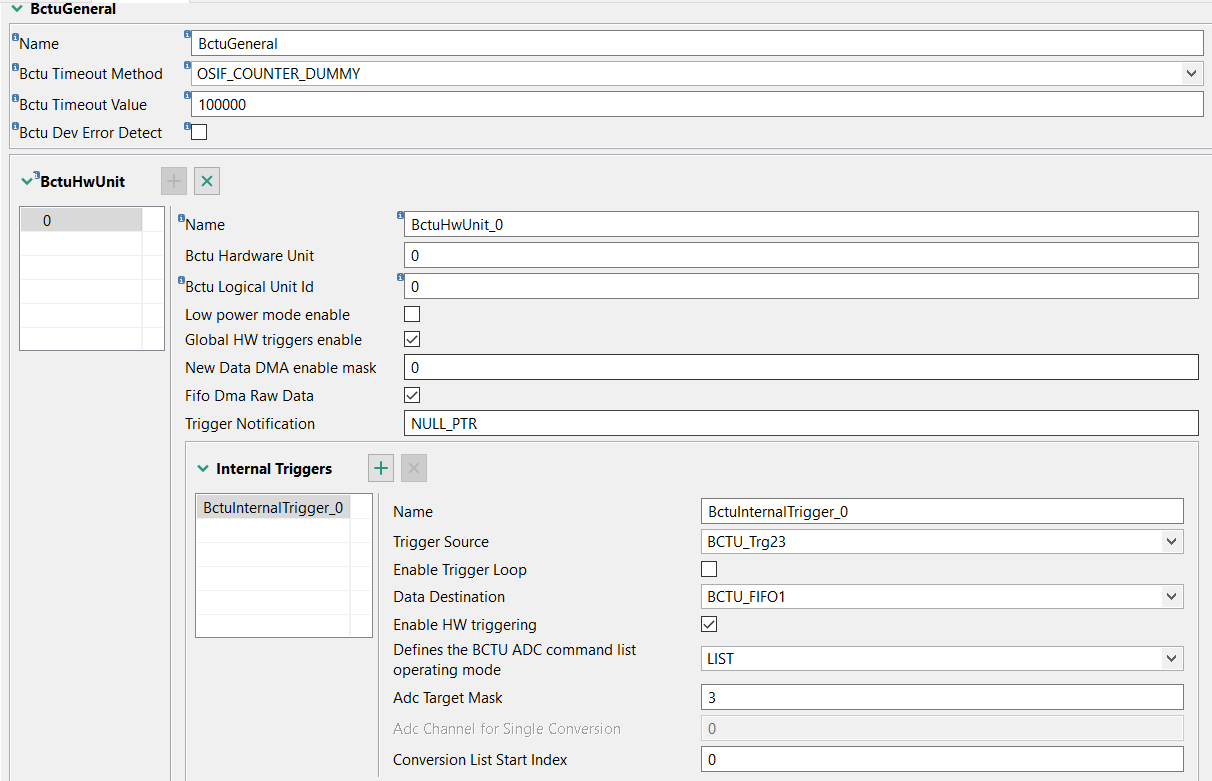Solved: S32K312 - ADC-BCTU with DMA major loop destination address