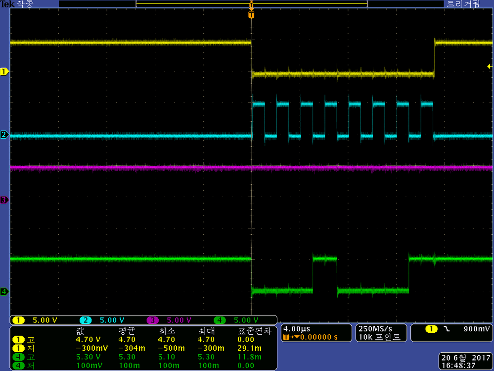 SPI구현_CS가 L일때 Slave(분홍)가 회신안함.bmp SPI구현_CS가 L일때 Slave(분홍)가 회신안함.bmp