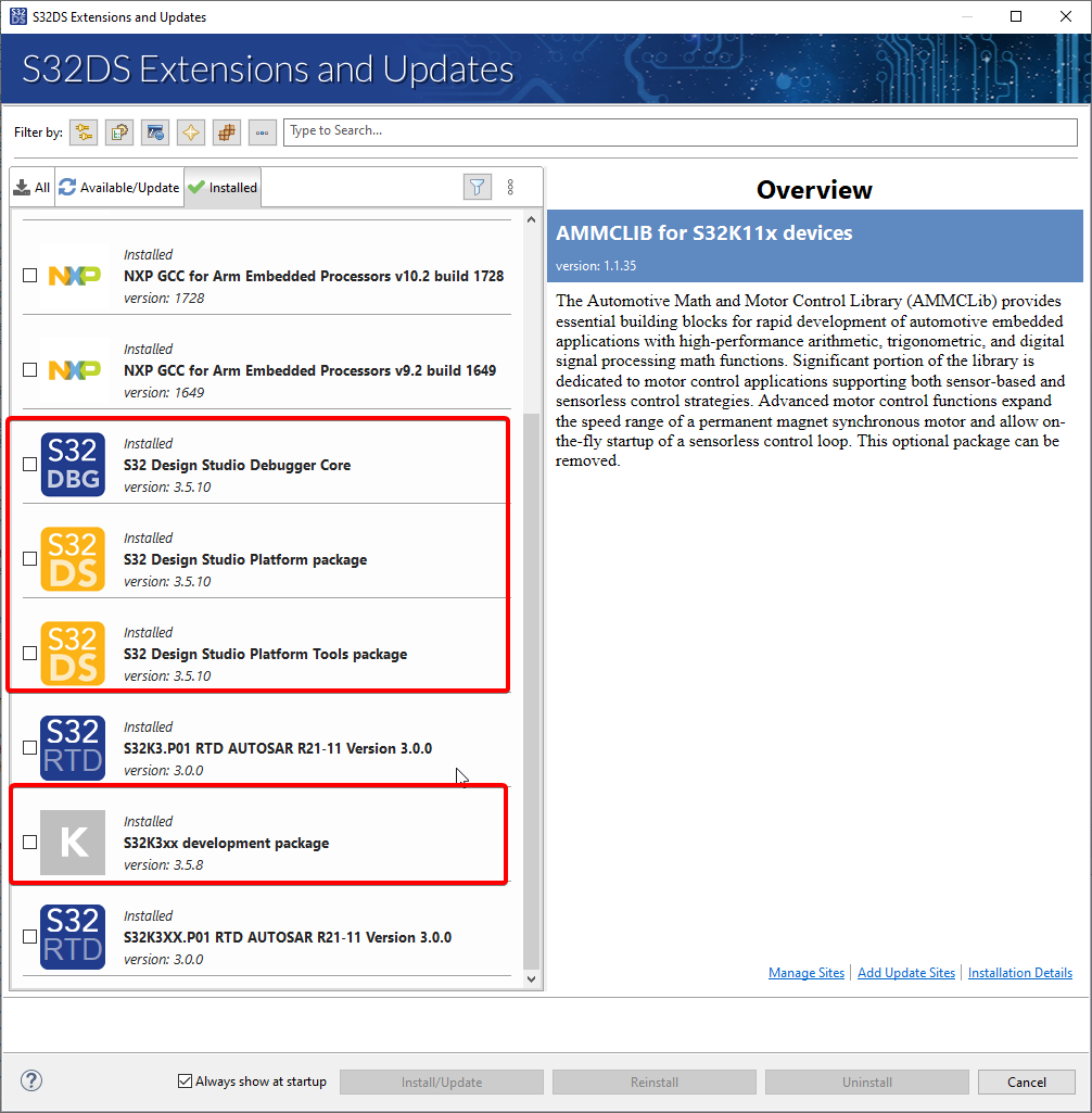 these is no SCB registers in peripheral registers view in s32ds