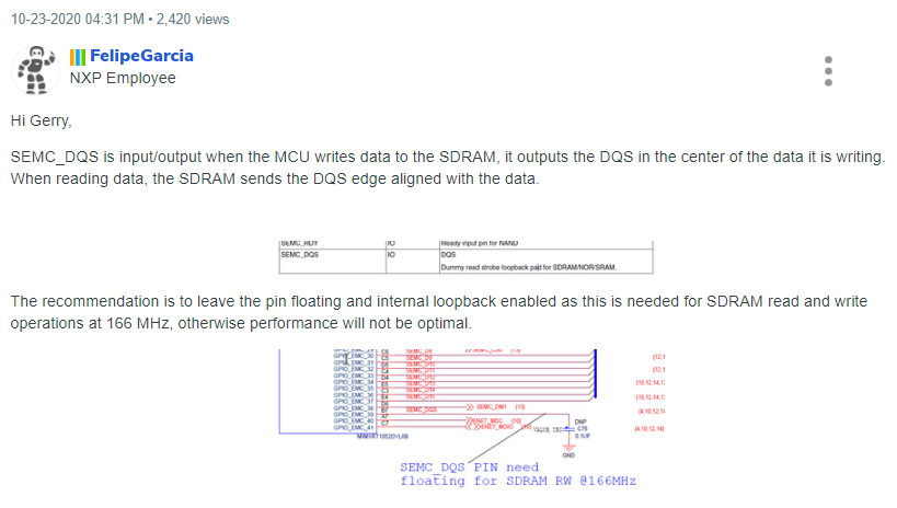 Solved: RT1176 DQS pin and SEMC DQS read strobe mode for SDRAM at 166 ...
