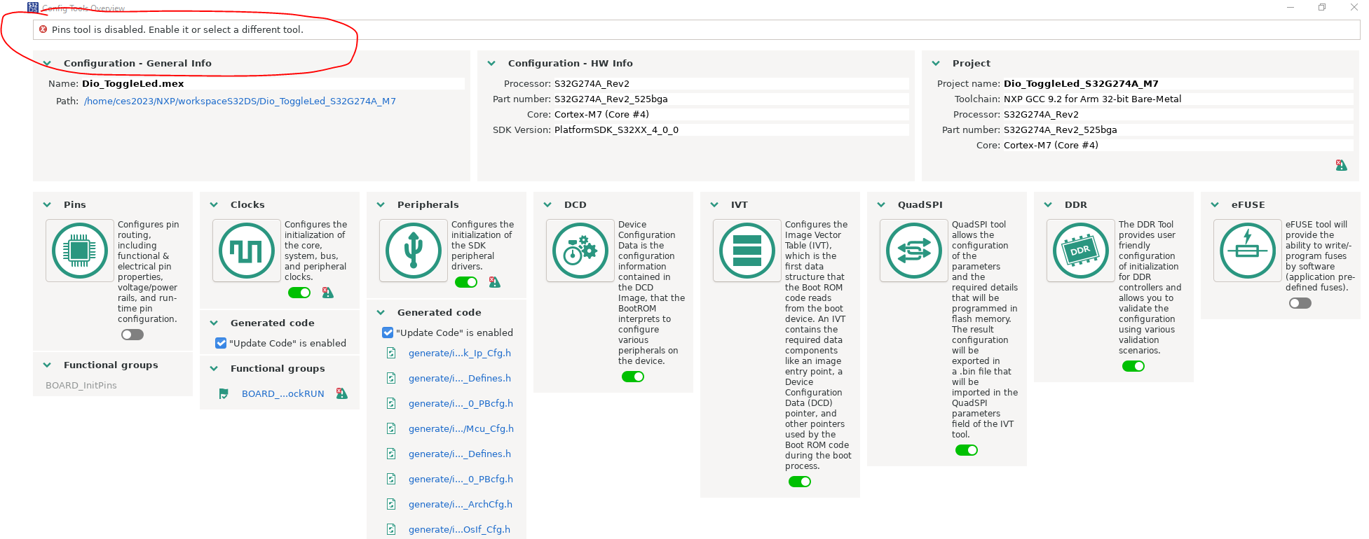 Solved: Dio_Example_S32G247A_M7 has compilation errors - NXP Community