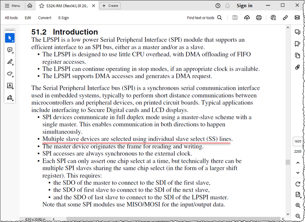 Multiple slave devices are selected using individual slave select (SS) lines.png