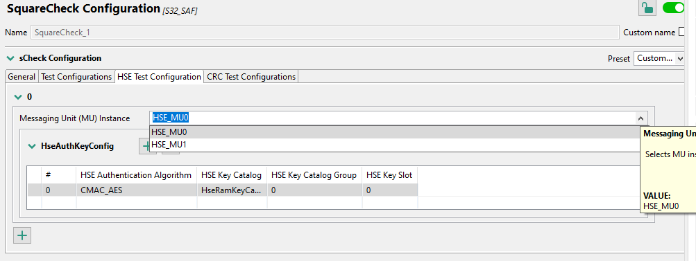 S32K344 SAF scheck unable to find module for HSE Test and CRC Test ...
