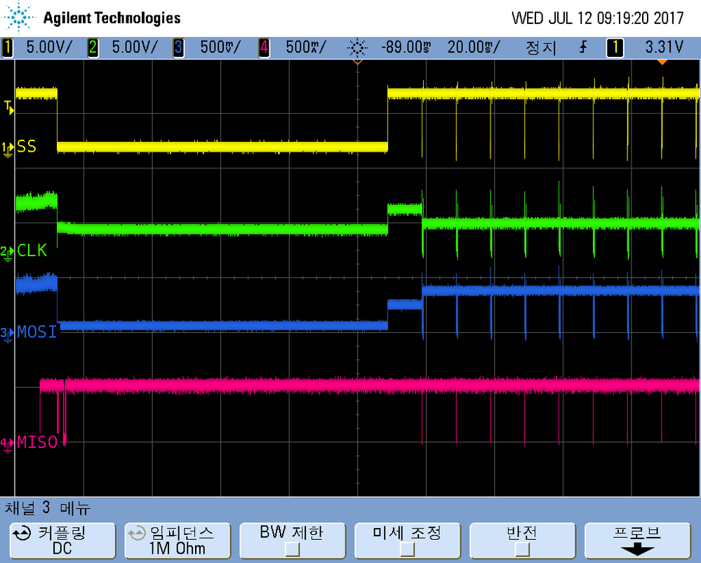 4. for(;;) 안에 LPSPI_DRV_MasterTransferBlocking 추가했다.bmp 4. for(;;) 안에 LPSPI_DRV_MasterTransferBlocking 추가했다.bmp