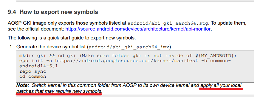 Android13 GKI Unknown symbol - NXP Community