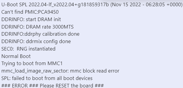 Trying to boot 5.15 on my board but failed - NXP Community
