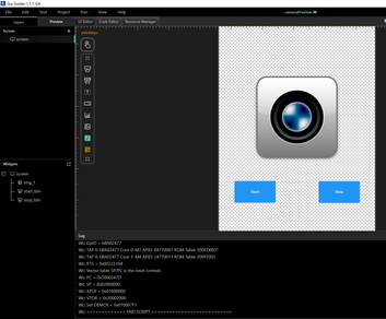 GUI Guider "CameraPreview" widget demo project