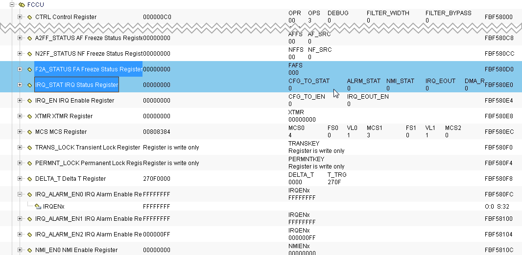 Solved: FCCU Registers Content - NXP Community