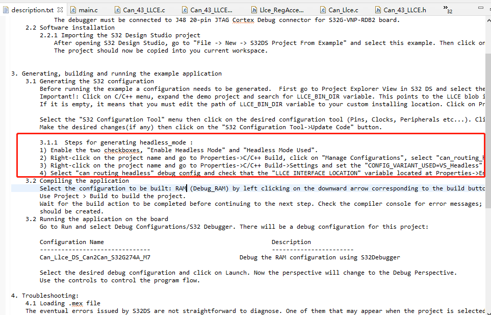 Unable to compile the sample program for S32G2's Can-Llce-DS-Can2Can ...