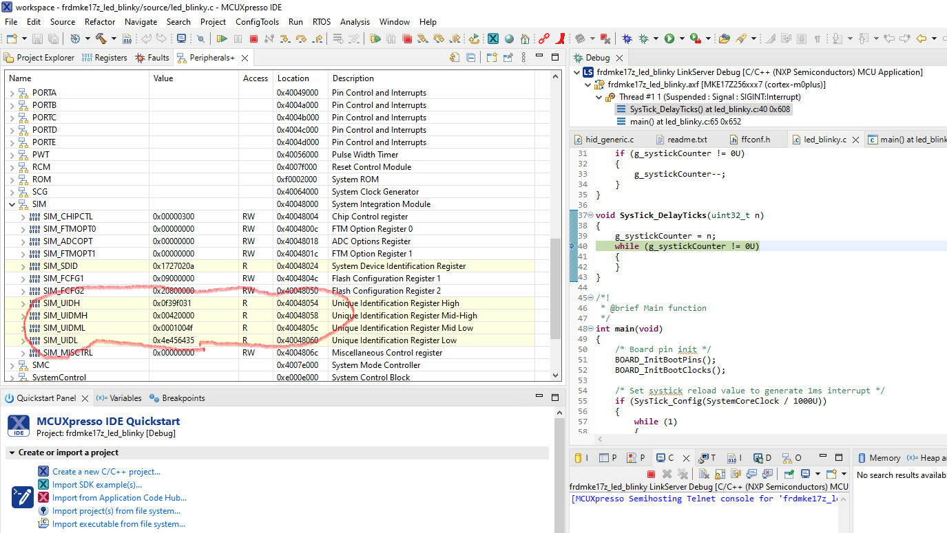 How to read UID from MKE17Z using MCU_Link Pro - NXP Community