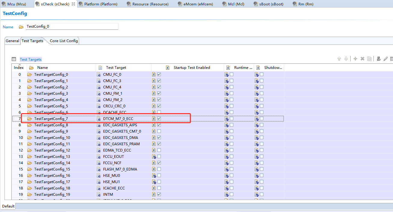 S32K312 sCheck to open the ECC test, run the sCheck_CortexM7_ErrRead ...