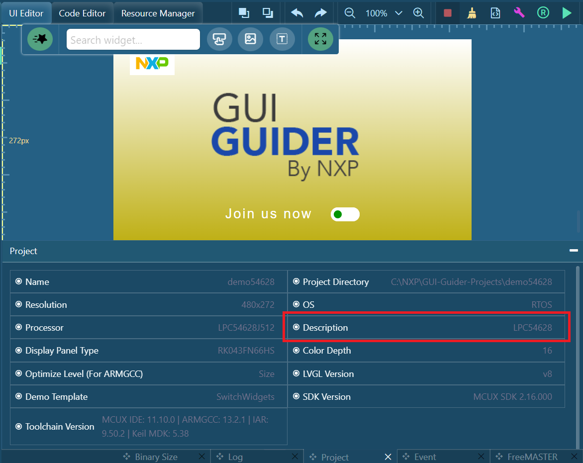 LPC54628 GUI GUider Display issue - NXP Community