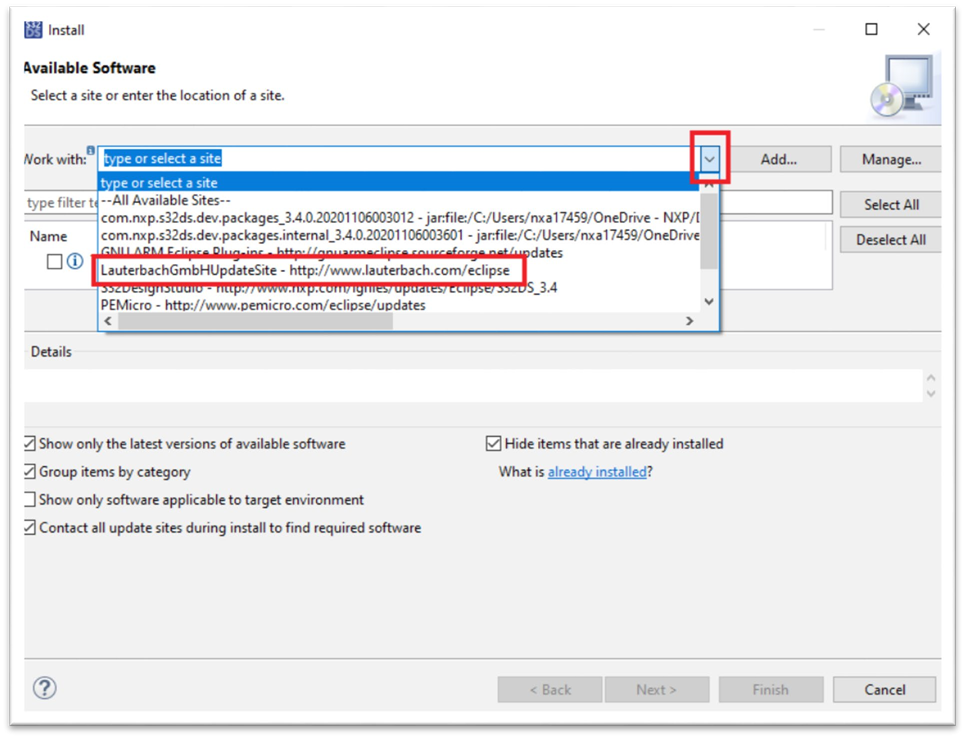 HOWTO: Install Lauterbach TRACE32 debugger plug-in into S32 Design