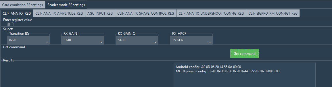 Change/fine tune RF settings PN7160 reader - NXP Community