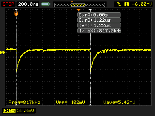 ADC conversion rate 12bit 18MHz FRDM-K64F 818kHz oscilloscope.bmp