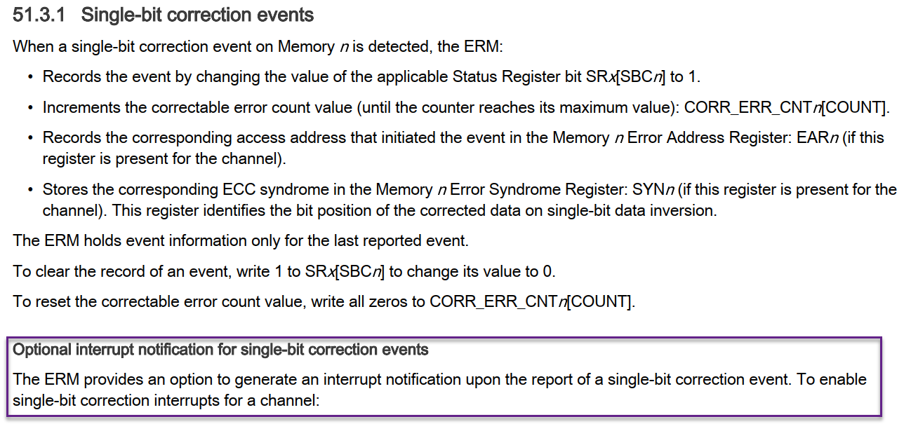 Re: S32K3 ECC error detection - NXP Community