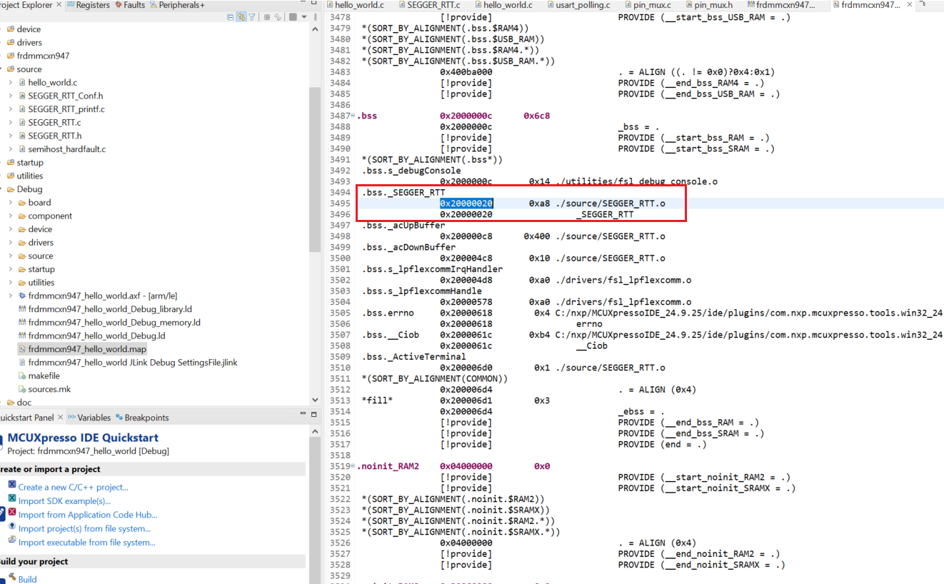 Solved: RTT support on MCX-N9XX-EVK does not work. - NXP Community