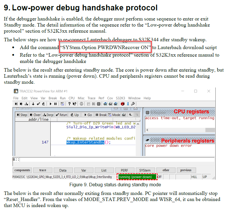 S32K312 - Low power debug - NXP Community
