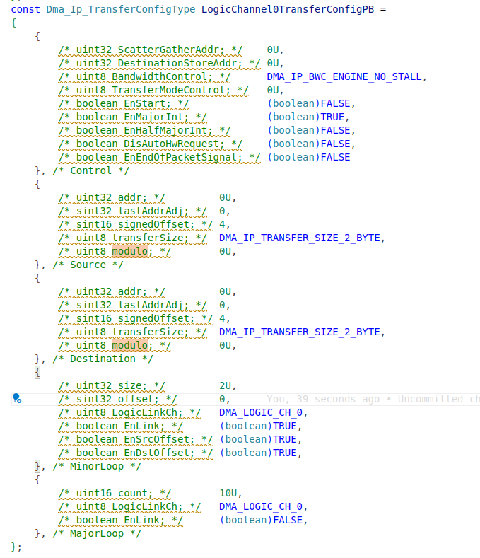 Configuring Major loop in DMA transfer list for S32K322 - NXP Community