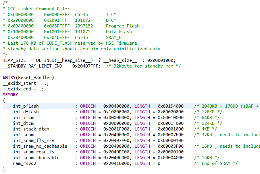S32K342 int_sram_results overflowed by 256 bytes - NXP Community
