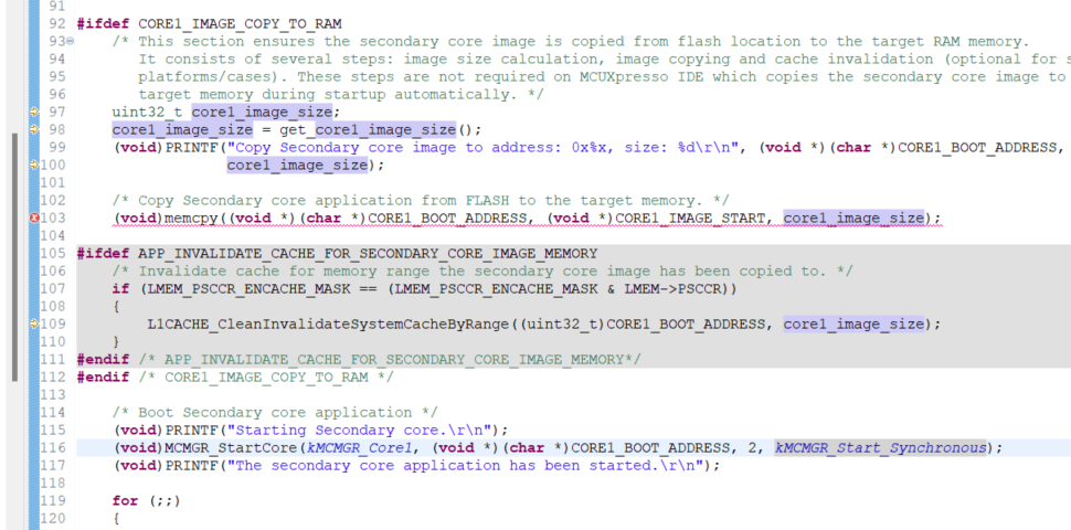 i.MX RT 1176 multicore example 'Hello World' - NXP Community