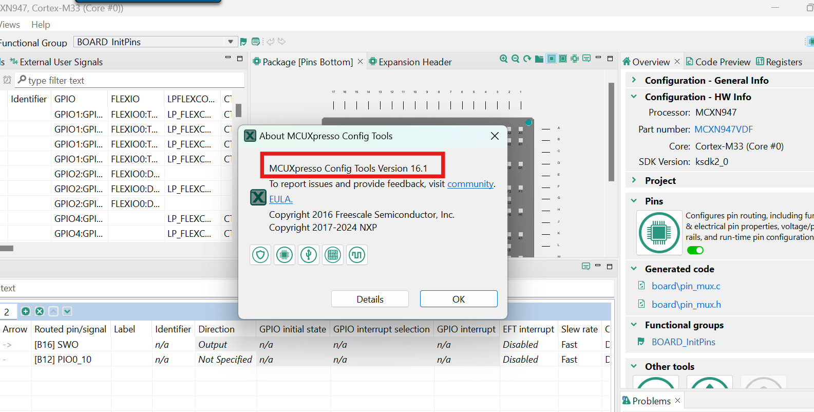 Solved: Re: FRDM-MCXN947 Can't use Config tool to modify LED used in ...