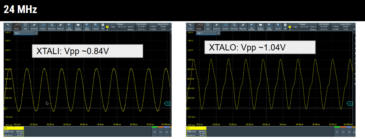 RT1060 series MCU reference clock amplitude - NXP Community