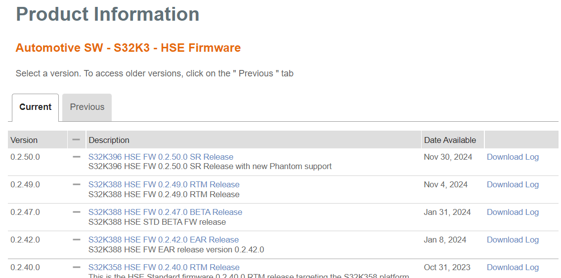 Solved: account issue_cannot show HSE FW over 2024 - NXP Community