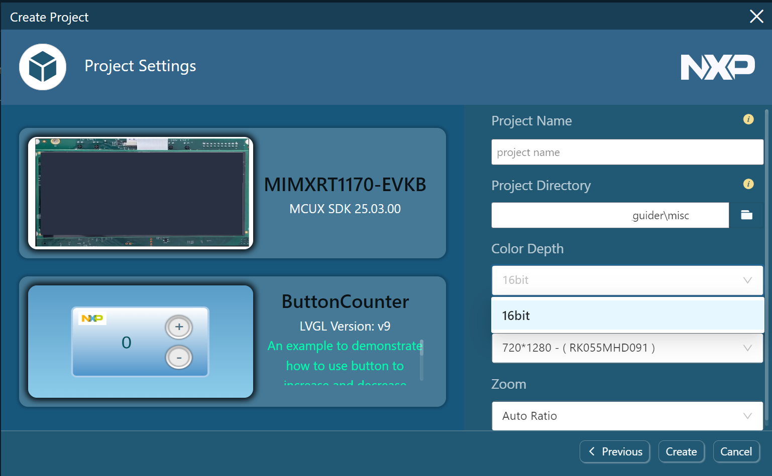 GUI GUIDER 24 BIT SCREEN GENERATION ISSUE FOR IMXRT1176 MCU - NXP Community