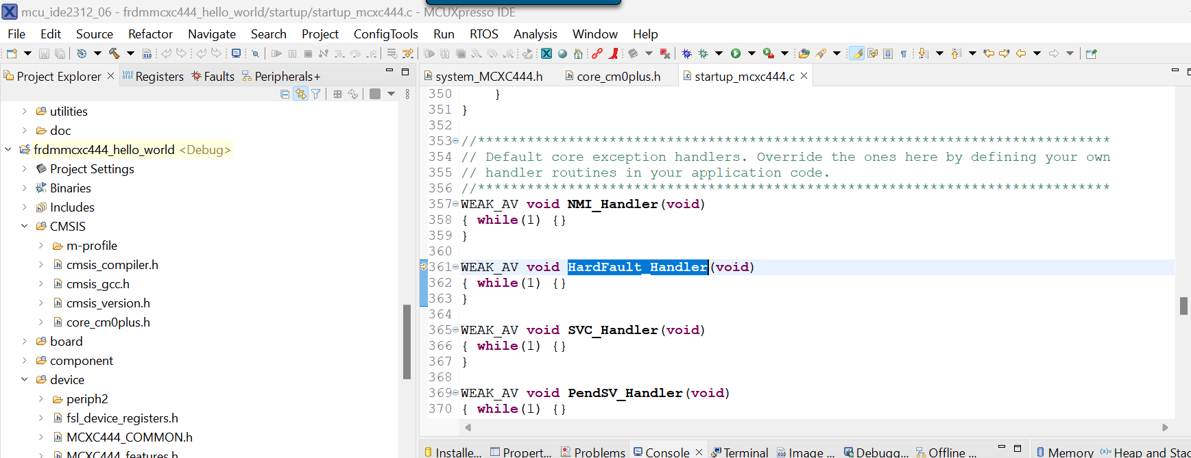 Solved: RESET MCU WHEN HARDFAULT - NXP Community