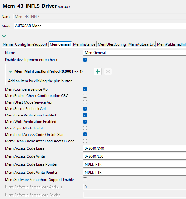 Solved: S32K341 - Issue with Mem_43_INFLS on S32DS3.6.2 and RTD6