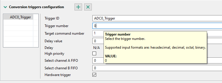 Peripherals Tool: selecting ADC trigger source - NXP Community