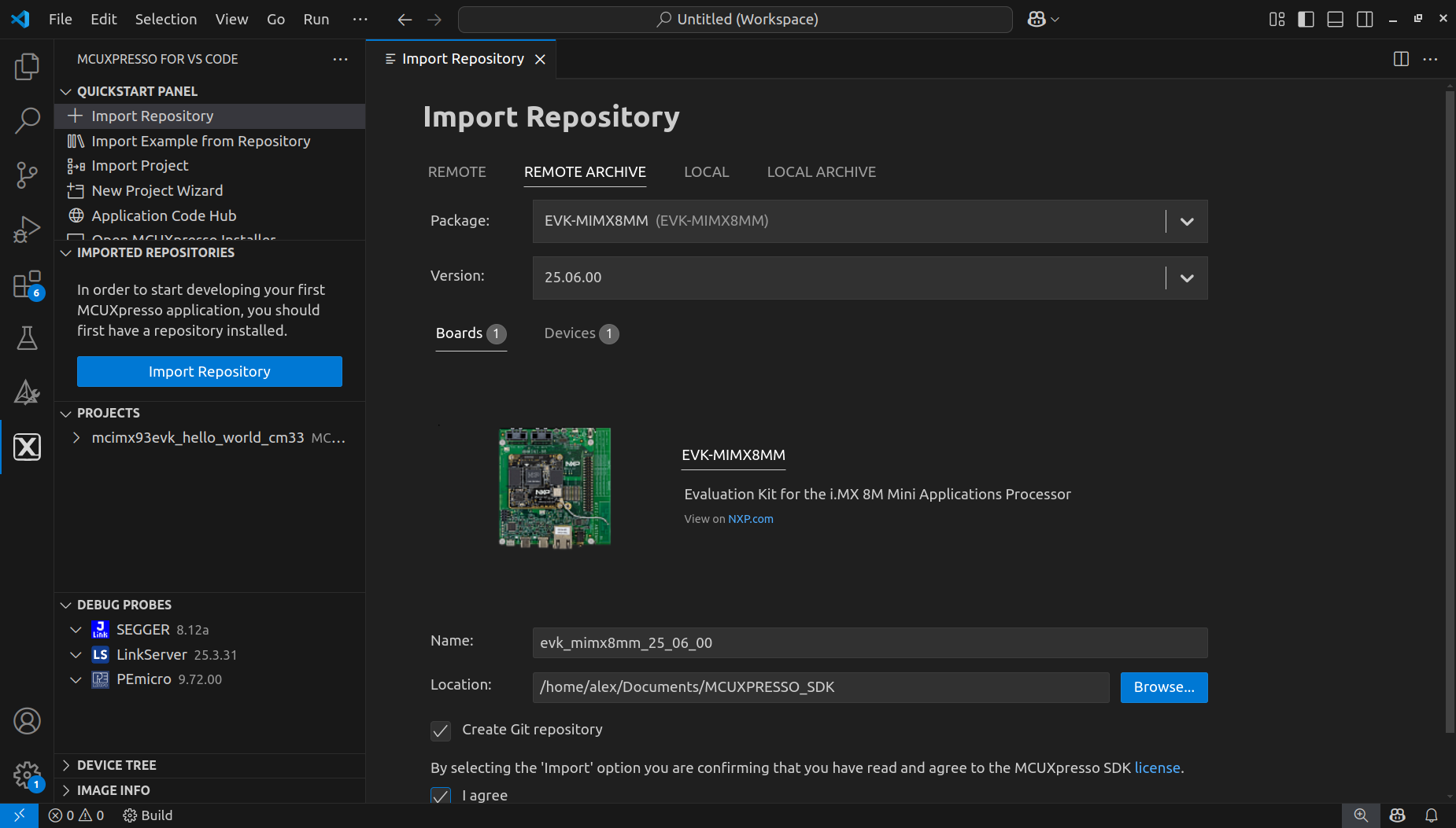 Getting Started with iMX8MM-EVK and MCU-LINK Pro for M Core