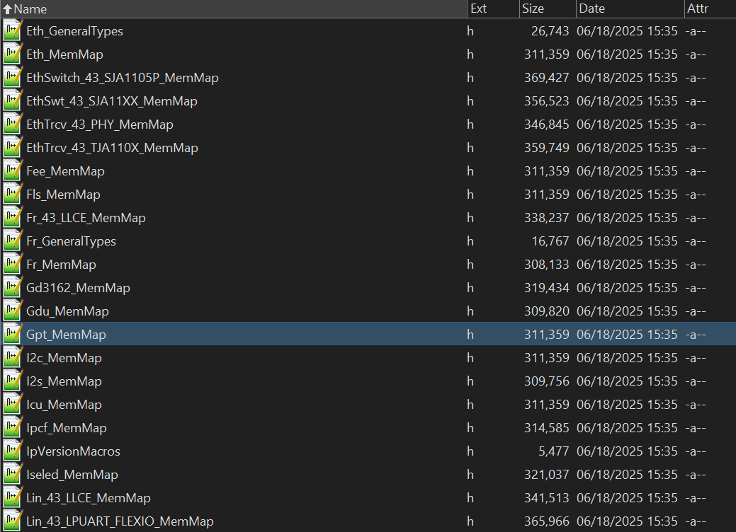 How to generate MemMap header files (e.g., Gpt_MemMap.h) for Autosar ...