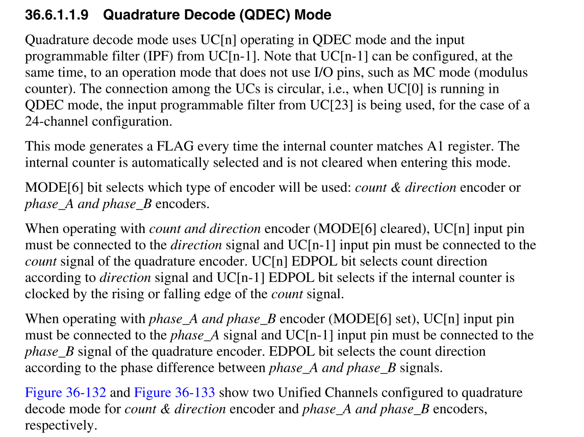 Re: Quadrature Decode (QDEC) Mode support simultaneous counting on both ...