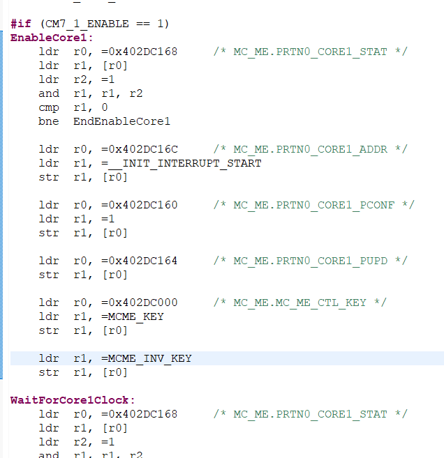 Solved: core 1 enable in s32k32x - NXP Community