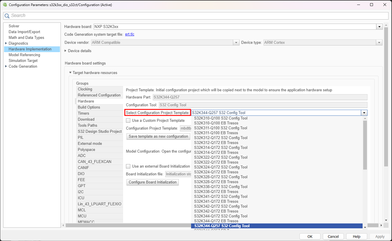 NXP Model-Based Design Toolbox for S32K3 version 1.7.1 - Product ...