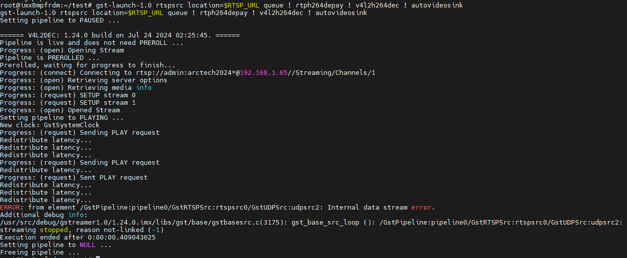 Pull RTSP stream failed on i.MX 8MP - NXP Community