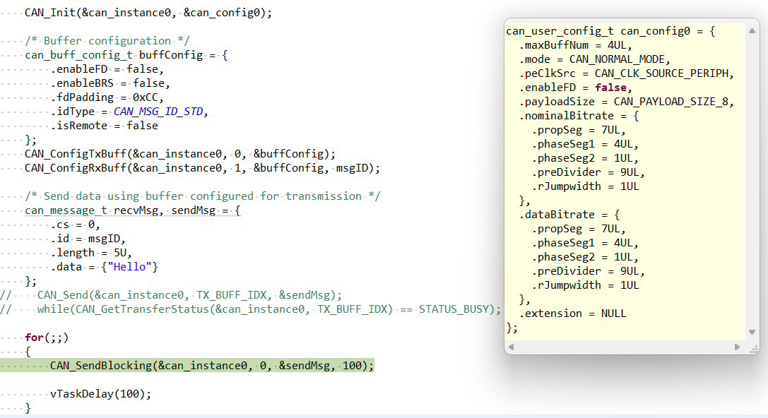 Problems using CAN PAL for S32K144W - NXP Community