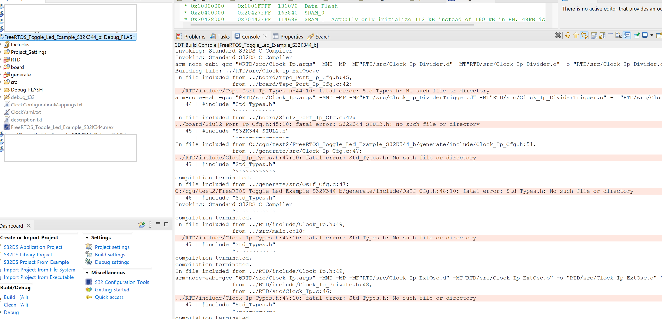 Solved: S32K344 freeRTOS build Error - NXP Community