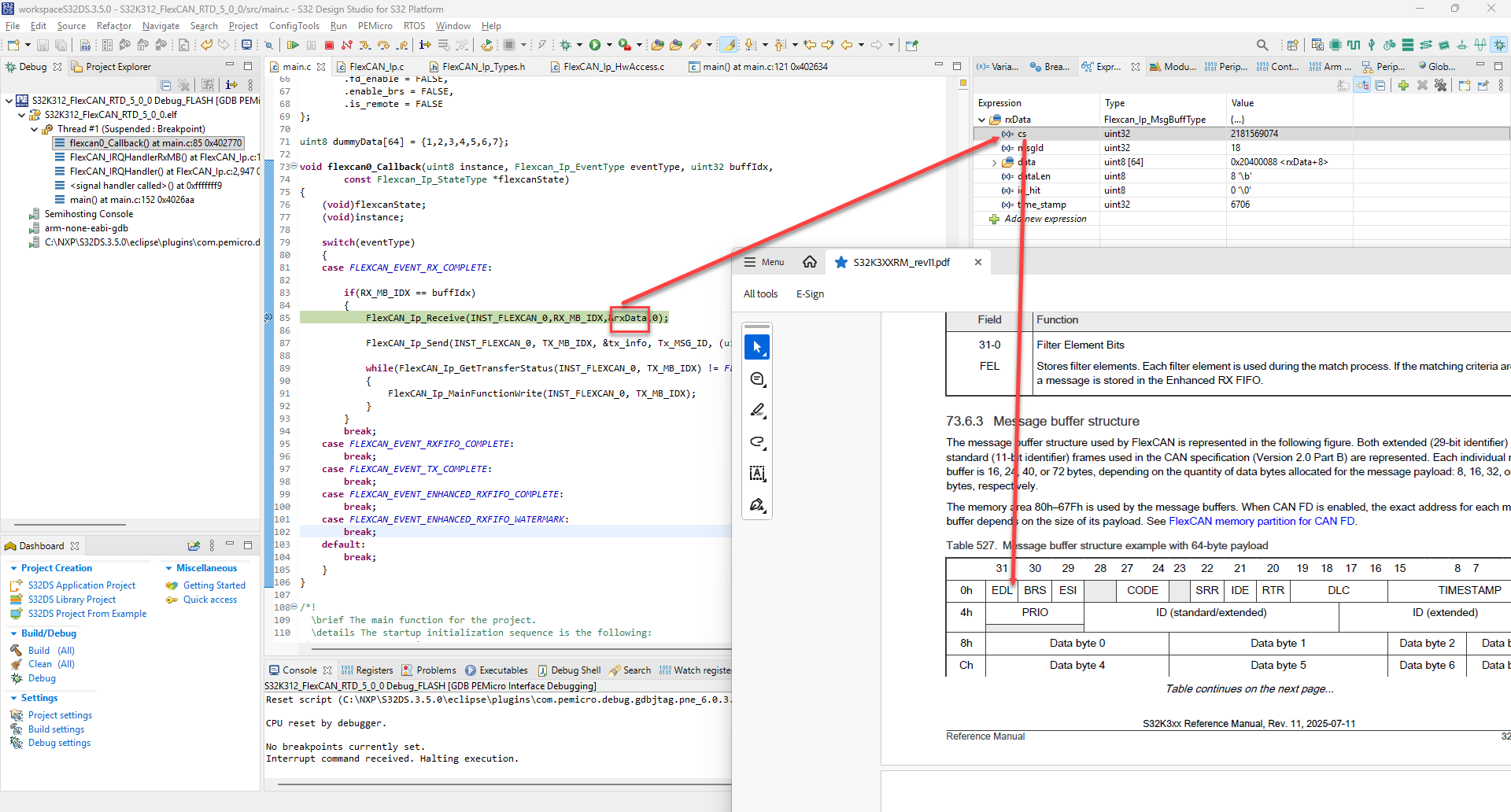 Solved: S32K314 How to Get is_remote and msg_id_type in CAN receive ...