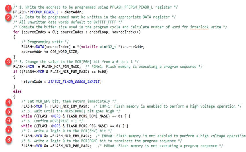 FLash driver implementation for write operation in S32K311 - NXP Community
