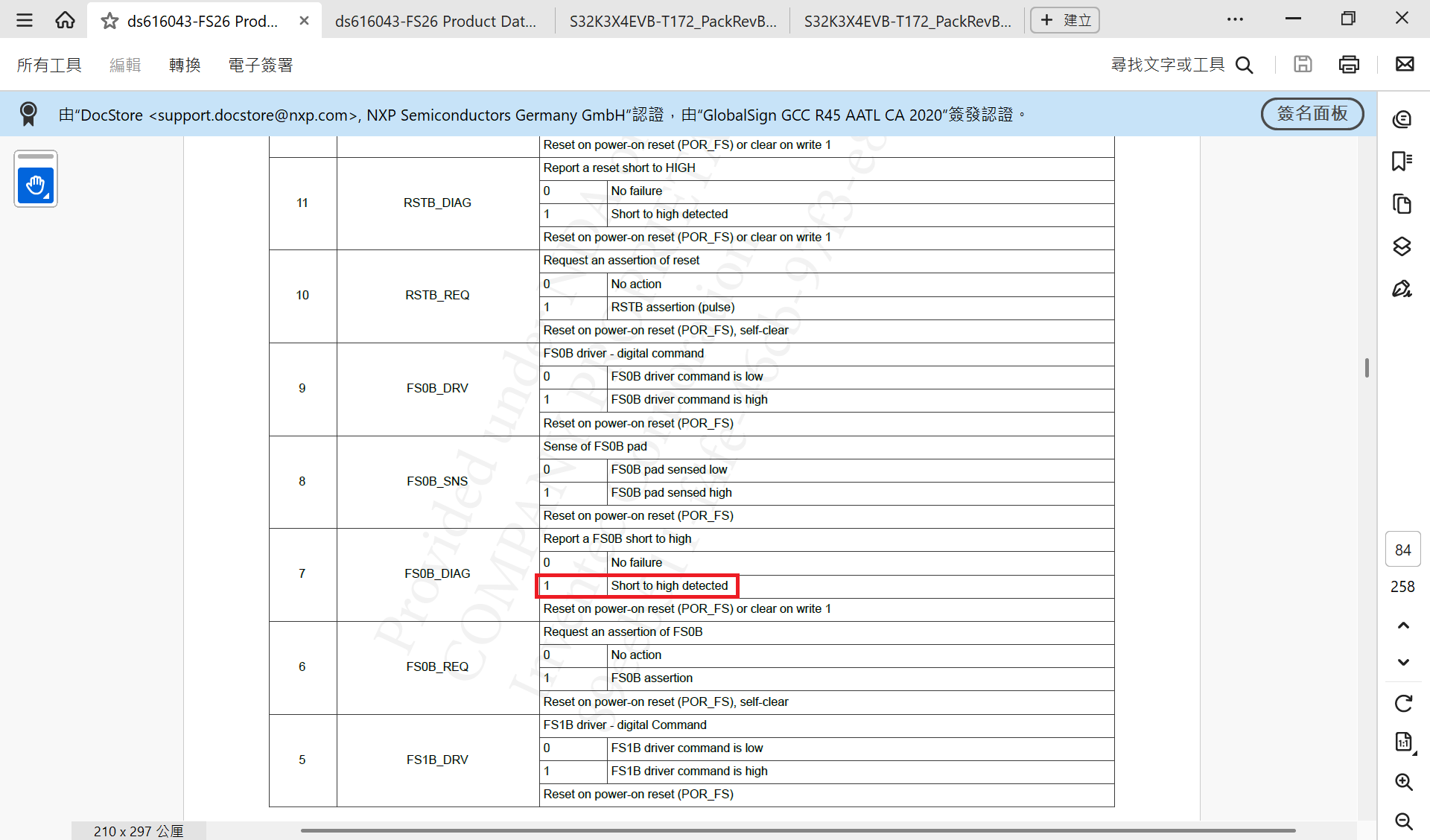 Solved: When FS26 is in Normal Mode, can FS0B_DIAG / FS1B_DIAG detected ...