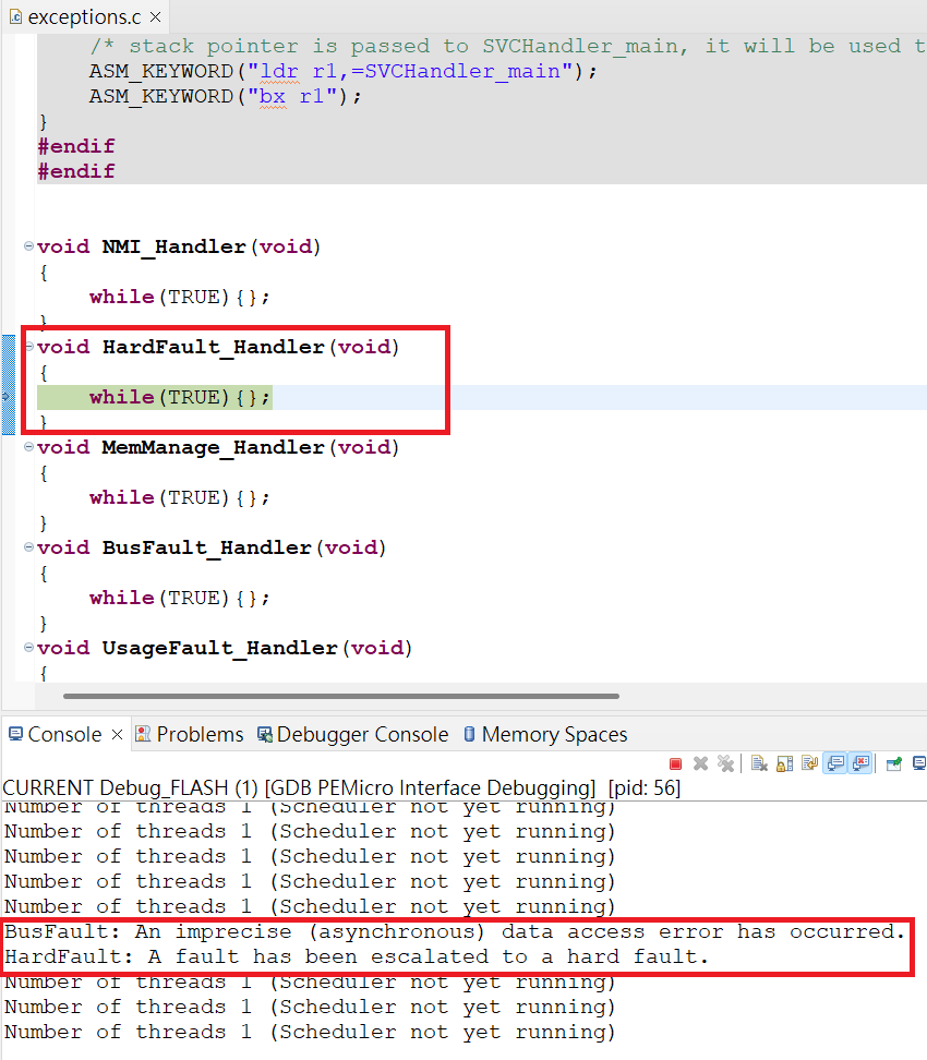 Solved: Why does adding EMCEM to the S32K3 module cause a hard fault ...