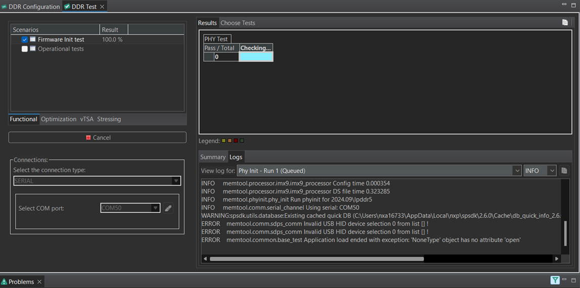 verify serial download port through USB2 on i.MX95-A1 EVK with DDR tool ...