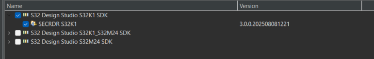 S32K3xx RTD Installation Issue in S32DS 3.6.5 - NXP Community