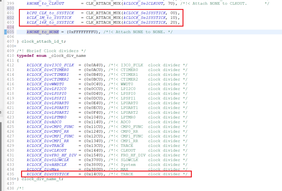 Solved: Problem to initialize Systick in FRDM-MCXA153 using peripherals ...