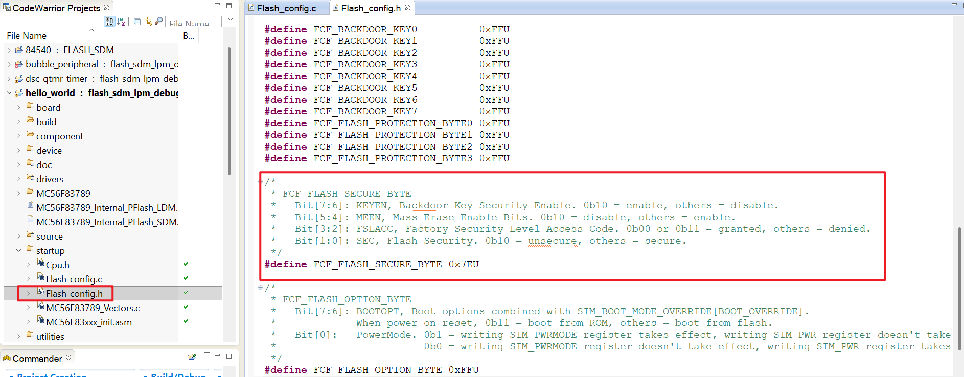 Solved: MC56F83XXX Programming fails if flash should be secured ...