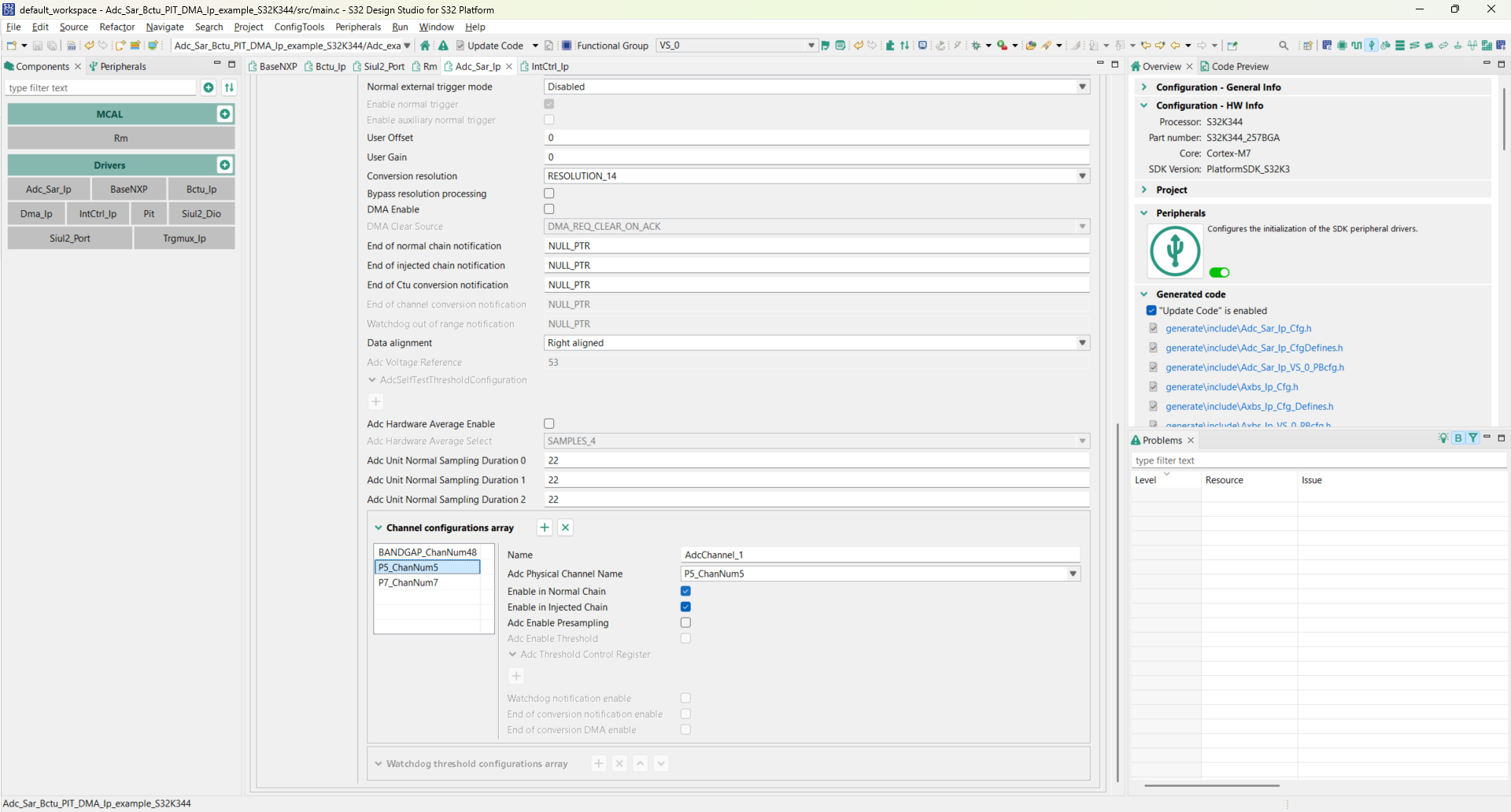 ADC sar example for the S32k3XX - NXP Community